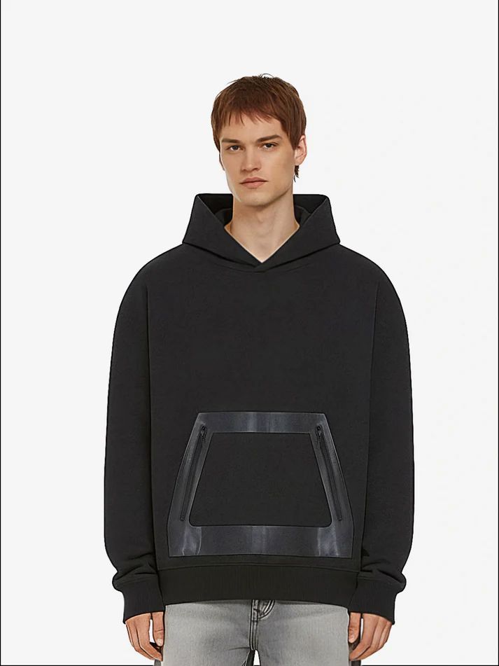 EarthPositive EP311 Leather Panel Hoodie