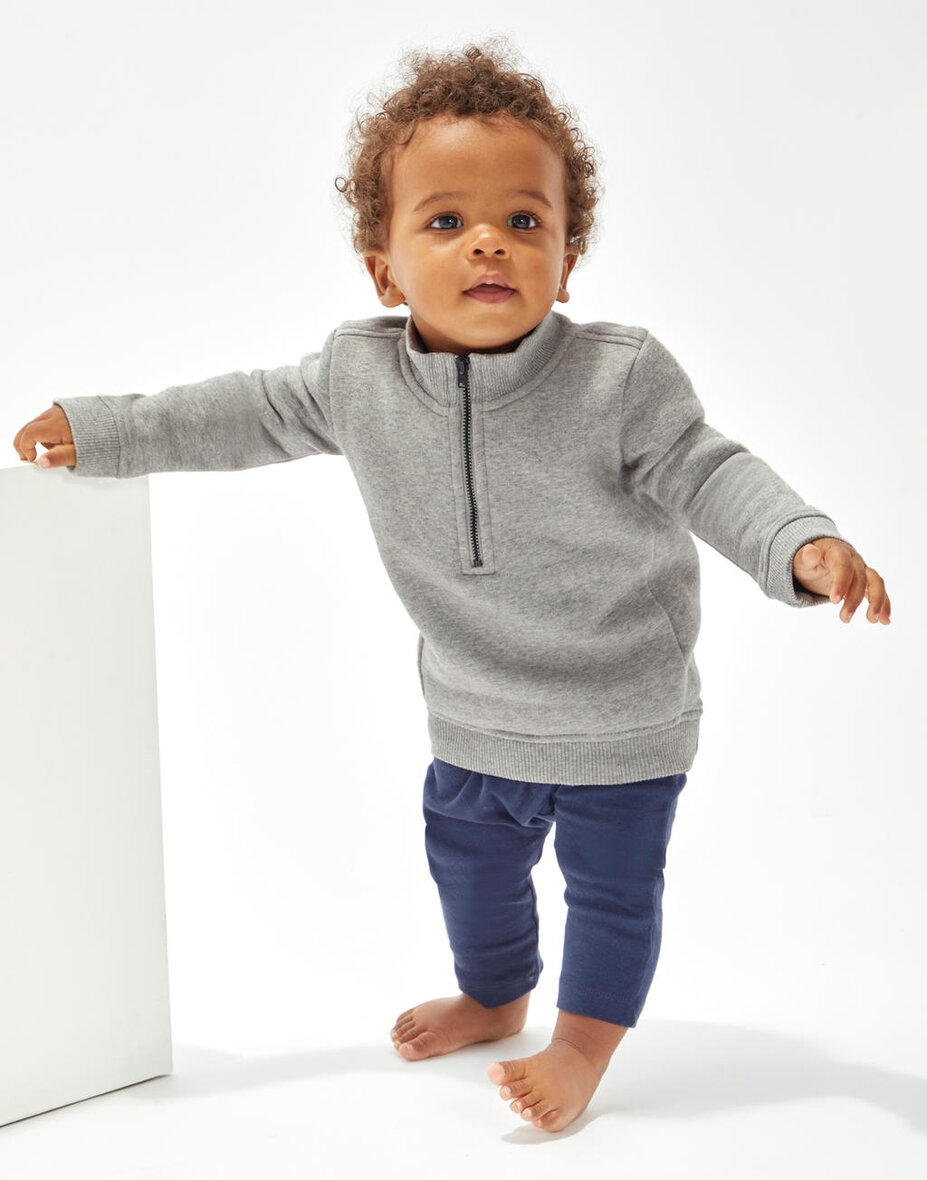 Babybugz BZ66 Baby Quarter Zip Sweat