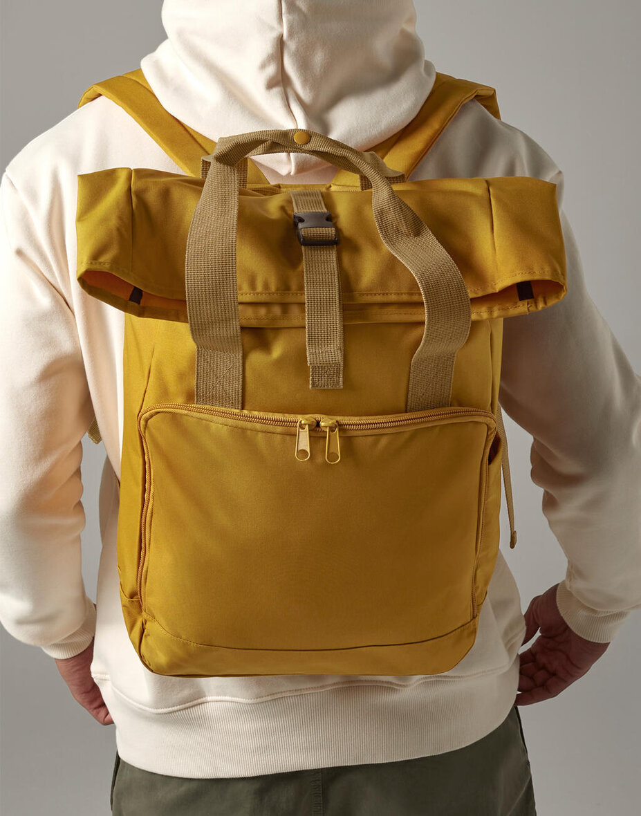 Bagbase BG118L Recycled Twin Handle Roll-Top Laptop Backpack