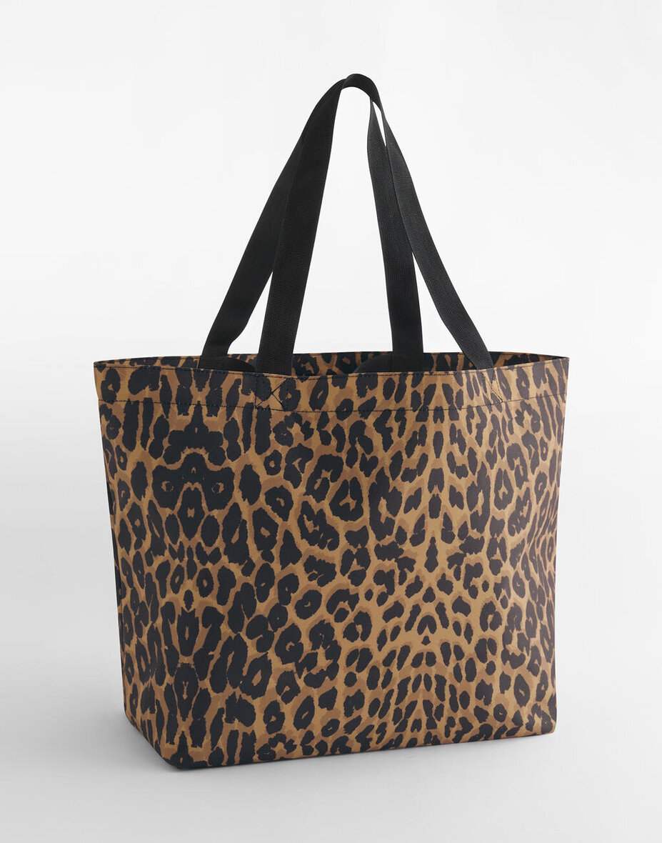Bagbase BG194 Leopard Print Carryall Tote Bag