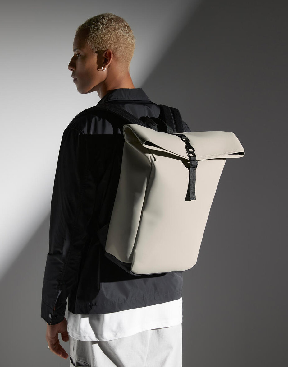 Bagbase BG335 Matte PU Rolltop Backpack