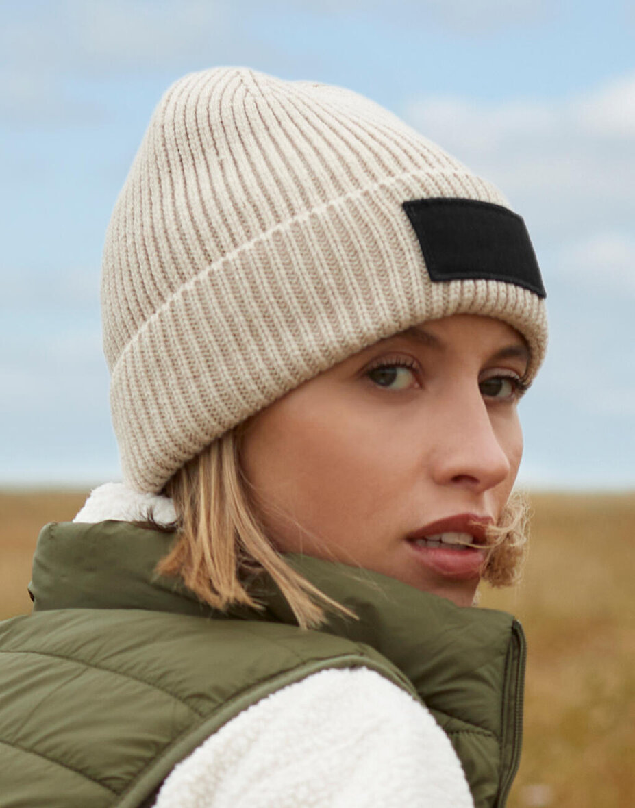 Beechfield B442R Fashion Patch Beanie