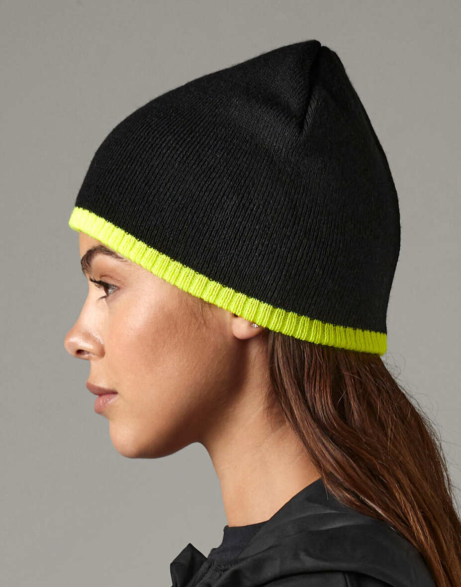 Beechfield B44c Two-Tone Beanie Knitted Hat