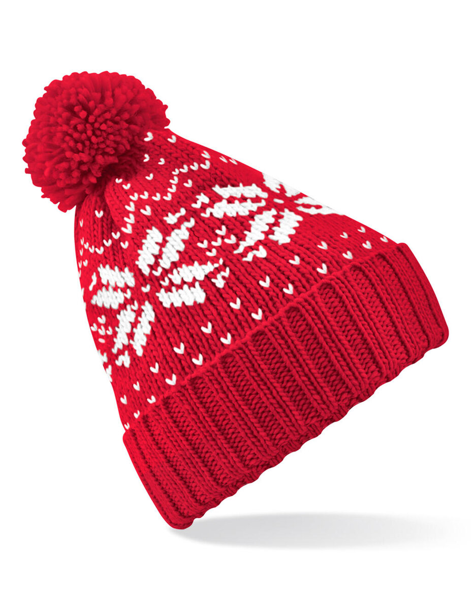 Beechfield B456 Fair Isle Snowstar® Beanie