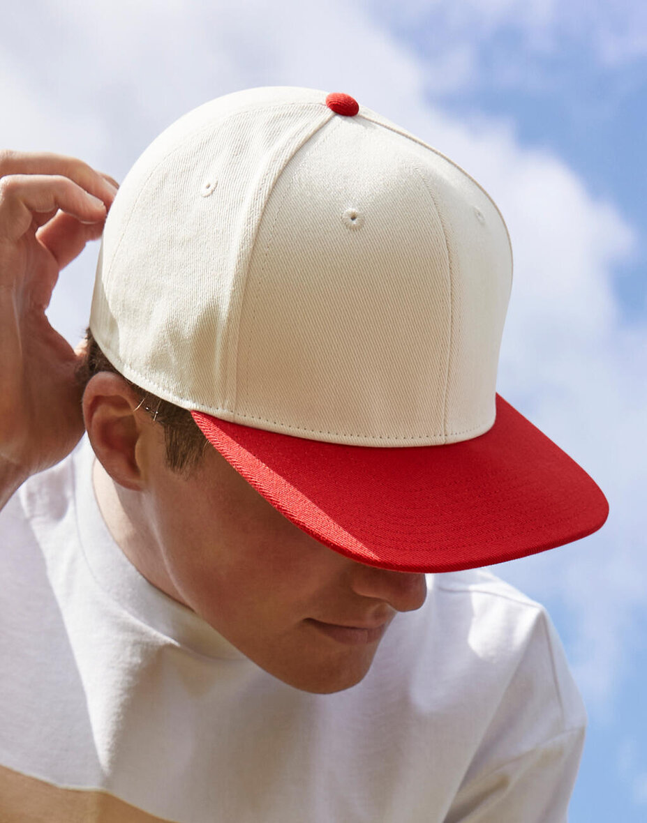 Beechfield B662 Contrast Flat Peak 6 Panel Cap