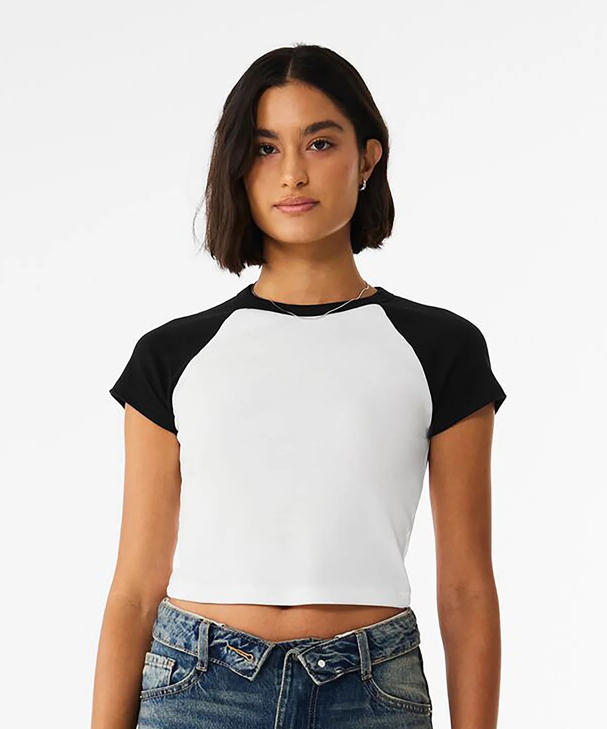 Bella+Canvas 1201 Women´s Micro Rib Raglan Baby Tee