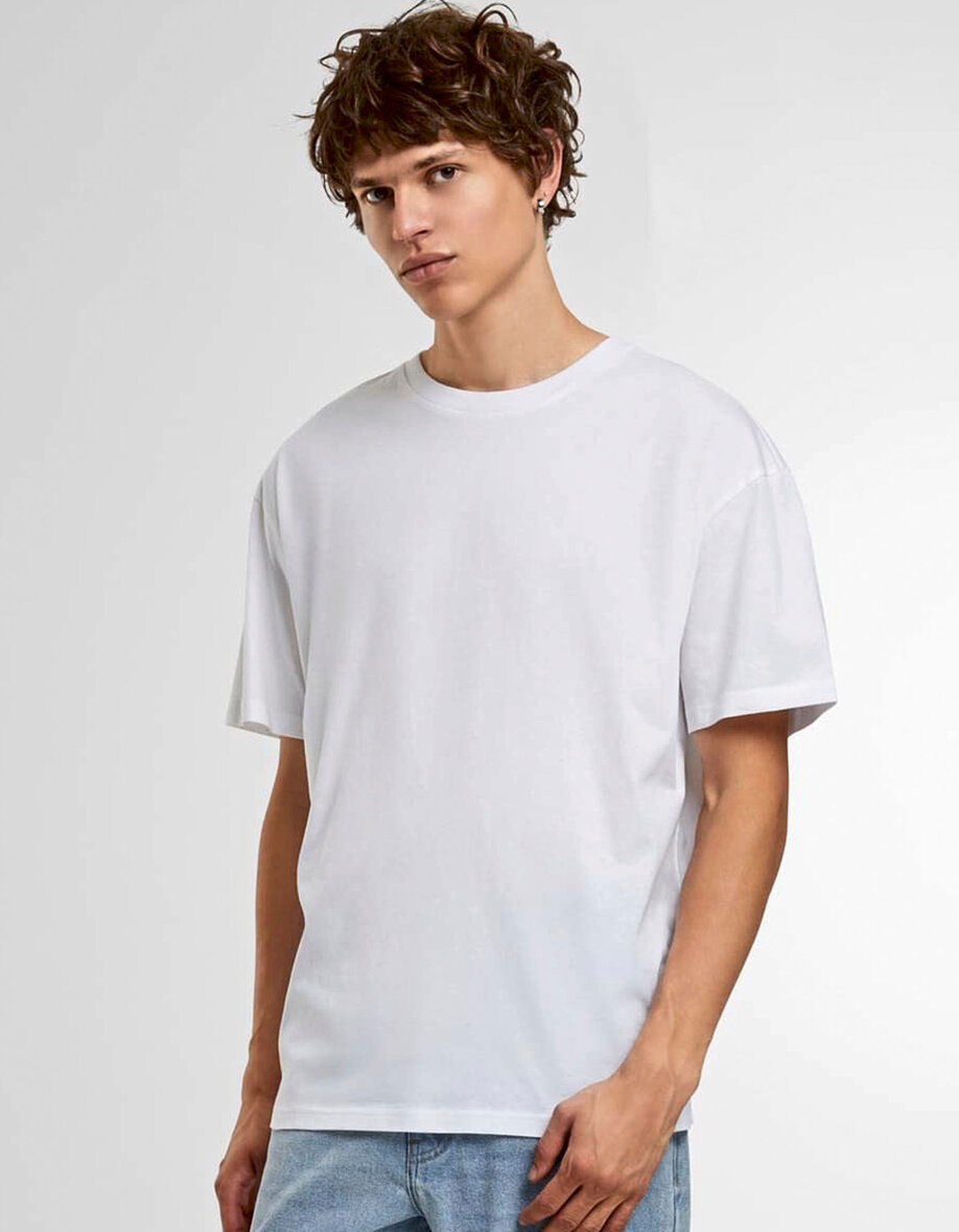 Build Your Brand Basic BYBB035 Light Basic Loose Tee