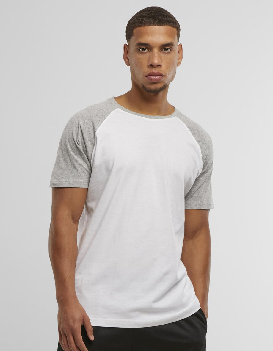 Build Your Brand BY007 Raglan Contrast Tee