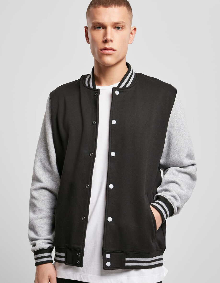Build Your Brand BY015 Sweat College Jacket