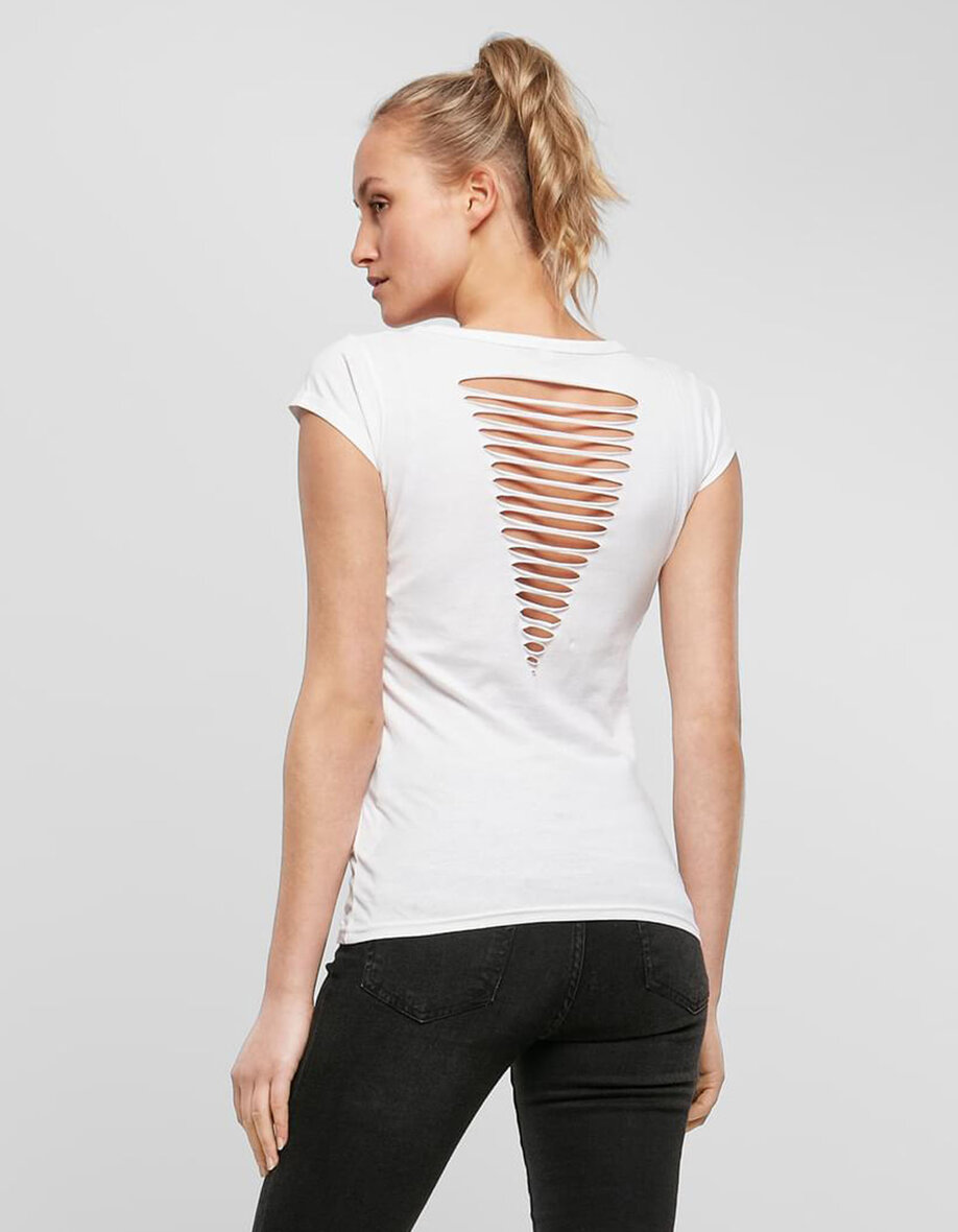 Build Your Brand BY035 Ladies´ Back Cut Tee