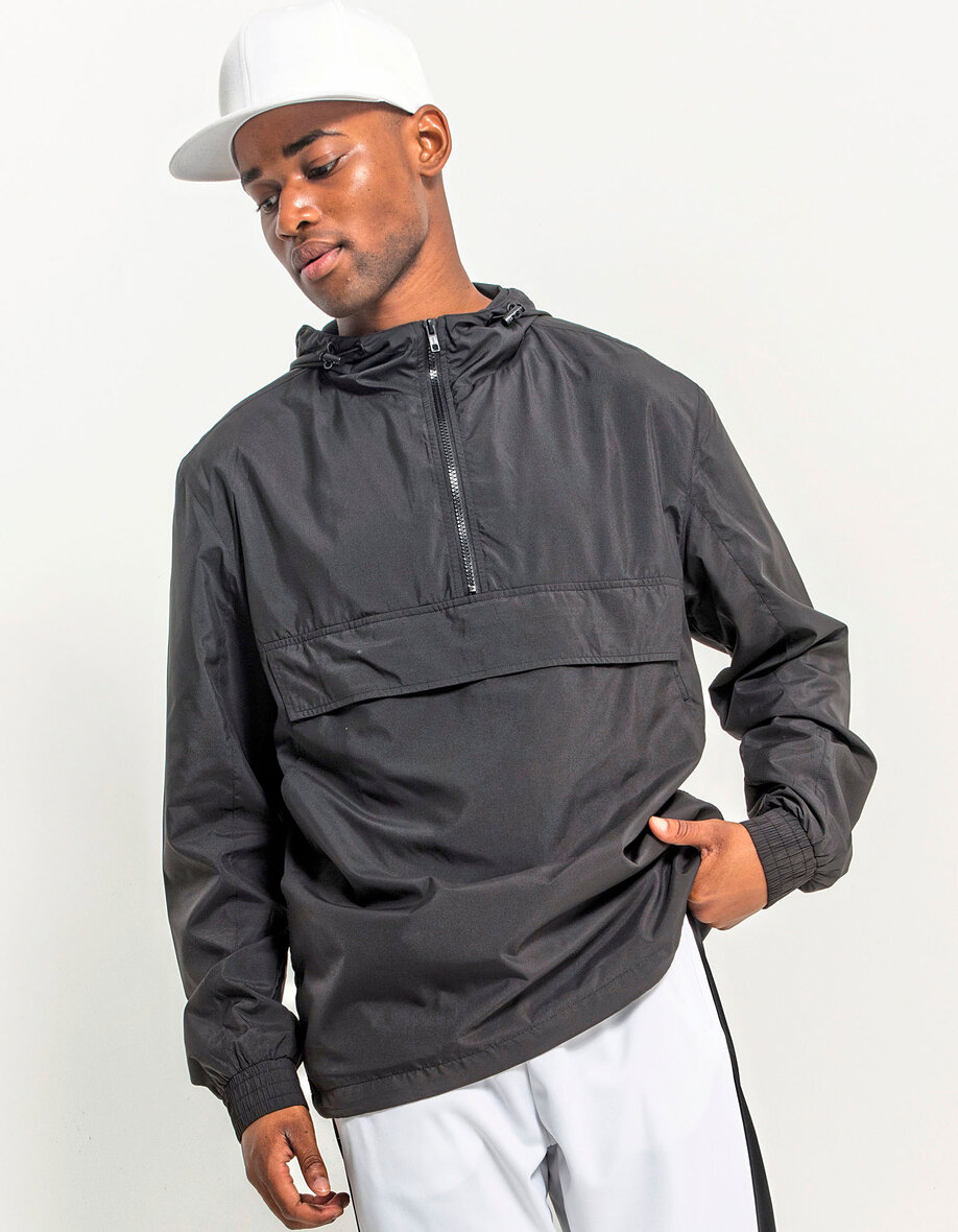 Build Your Brand BY096 Basic Pull Over Jacket