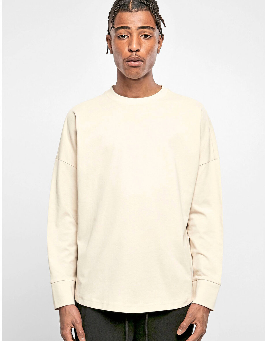 Build Your Brand BY198 Oversized Cut On Sleeve Longsleeve