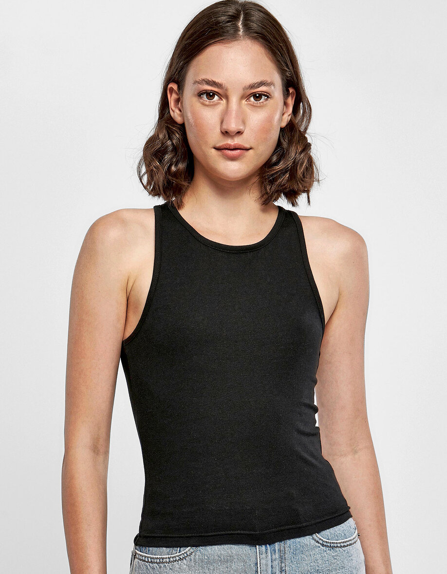 Build Your Brand BY208 Ladies Racer Back Top