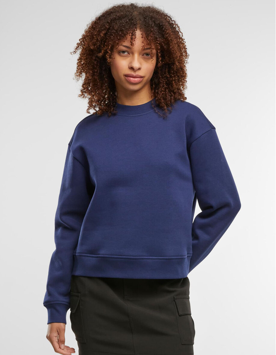 Build Your Brand BY212 Ladies Oversized Crewneck Sweatshirt