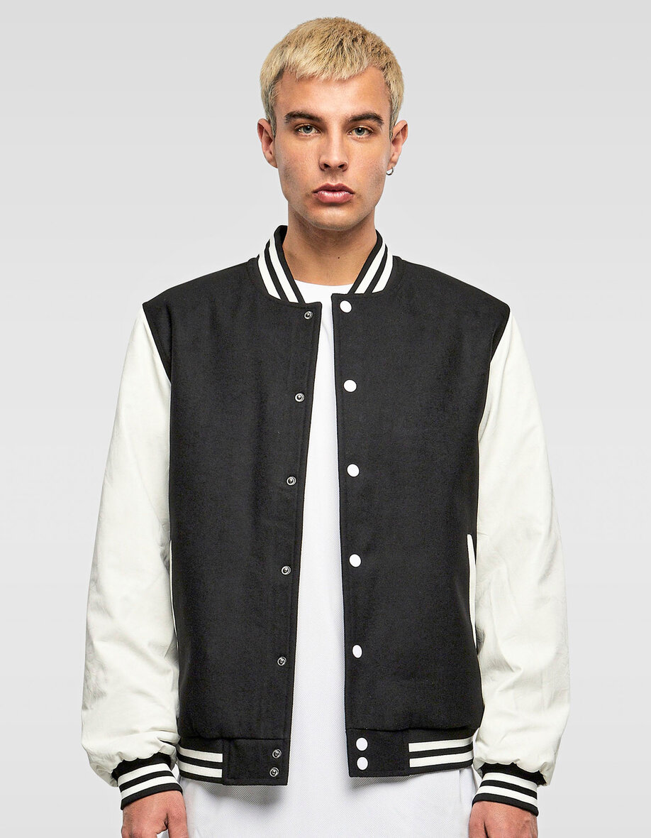 Build Your Brand BY269 Oldschool College Jacket