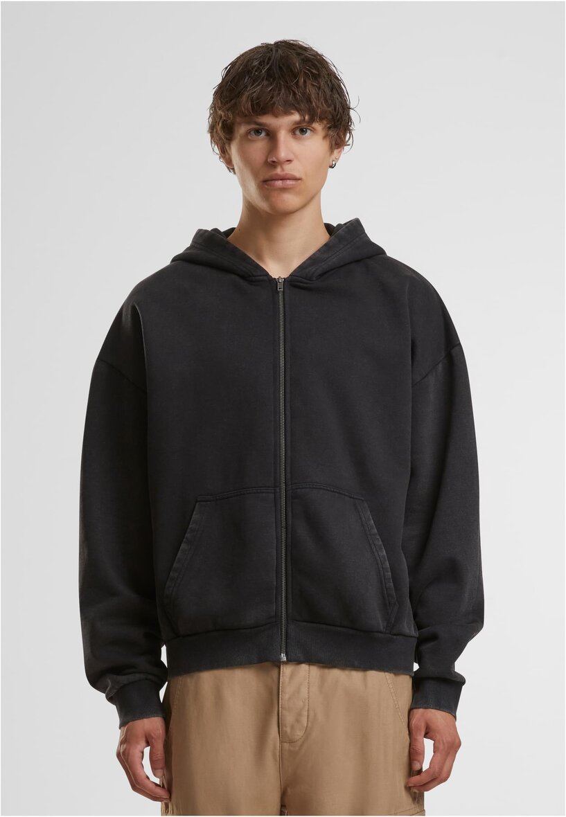 Build Your Brand BY295 Vintage Heavy Zip Hoodie