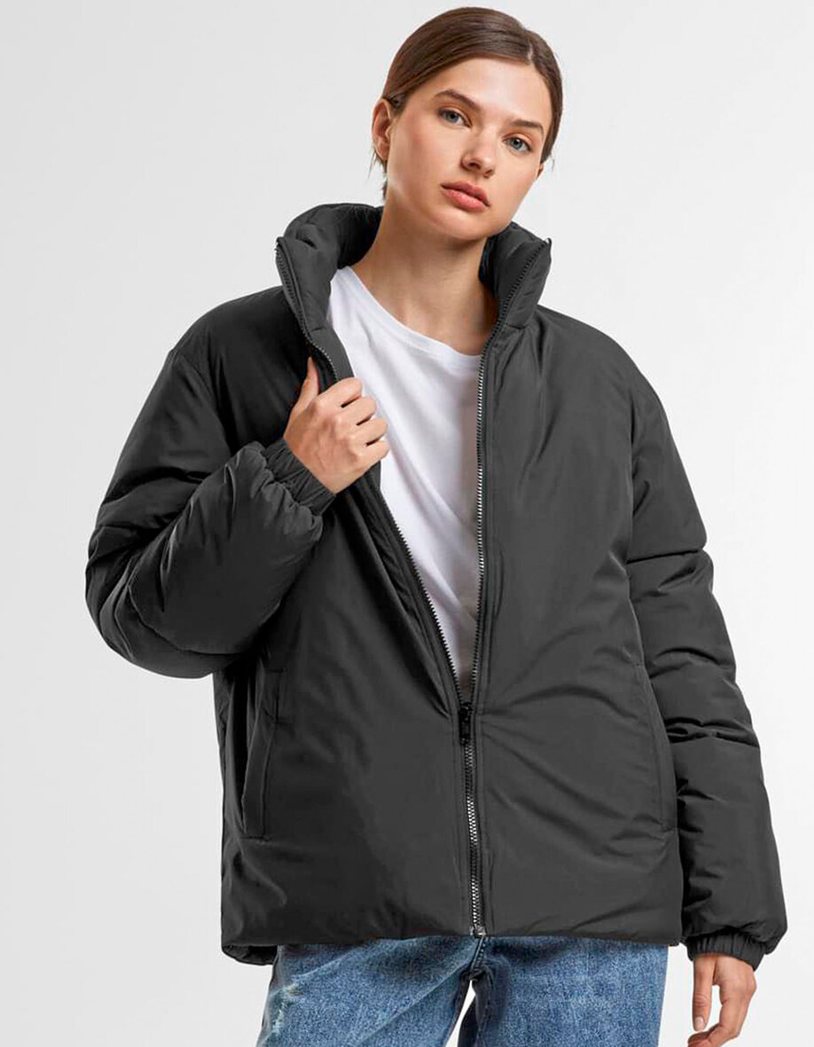 Build Your Brand BY383 Ladies Loose Puffer Jacket
