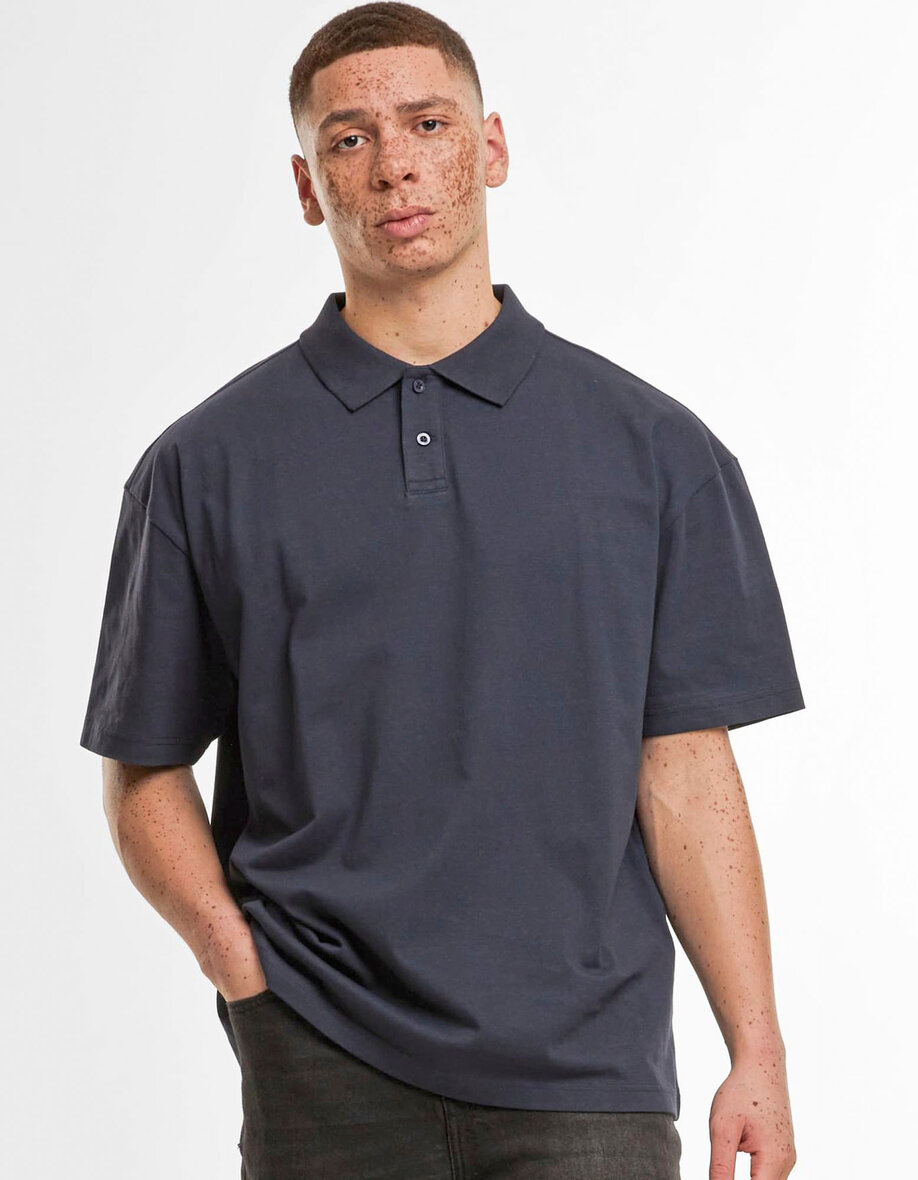 Build Your Brand BY421 Oversized Polo Shirt