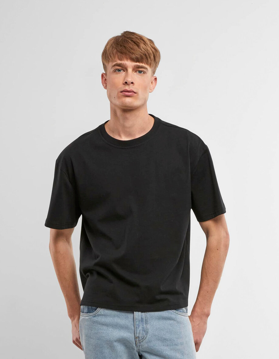 Build Your Brand BY439 Cropped Oversized Tee