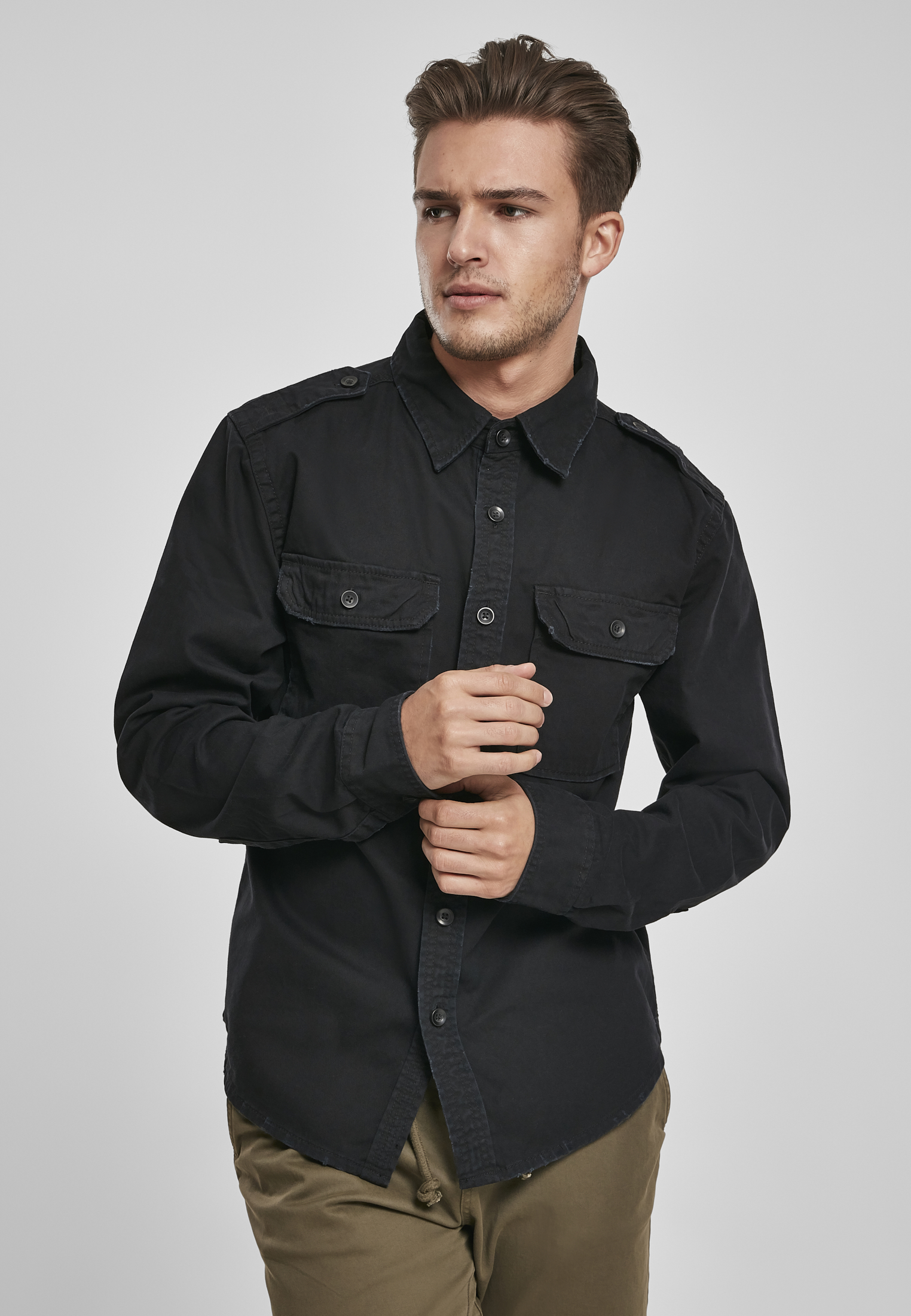 Build Your Brandit BYB9373 Vintage Shirt Long Sleeve