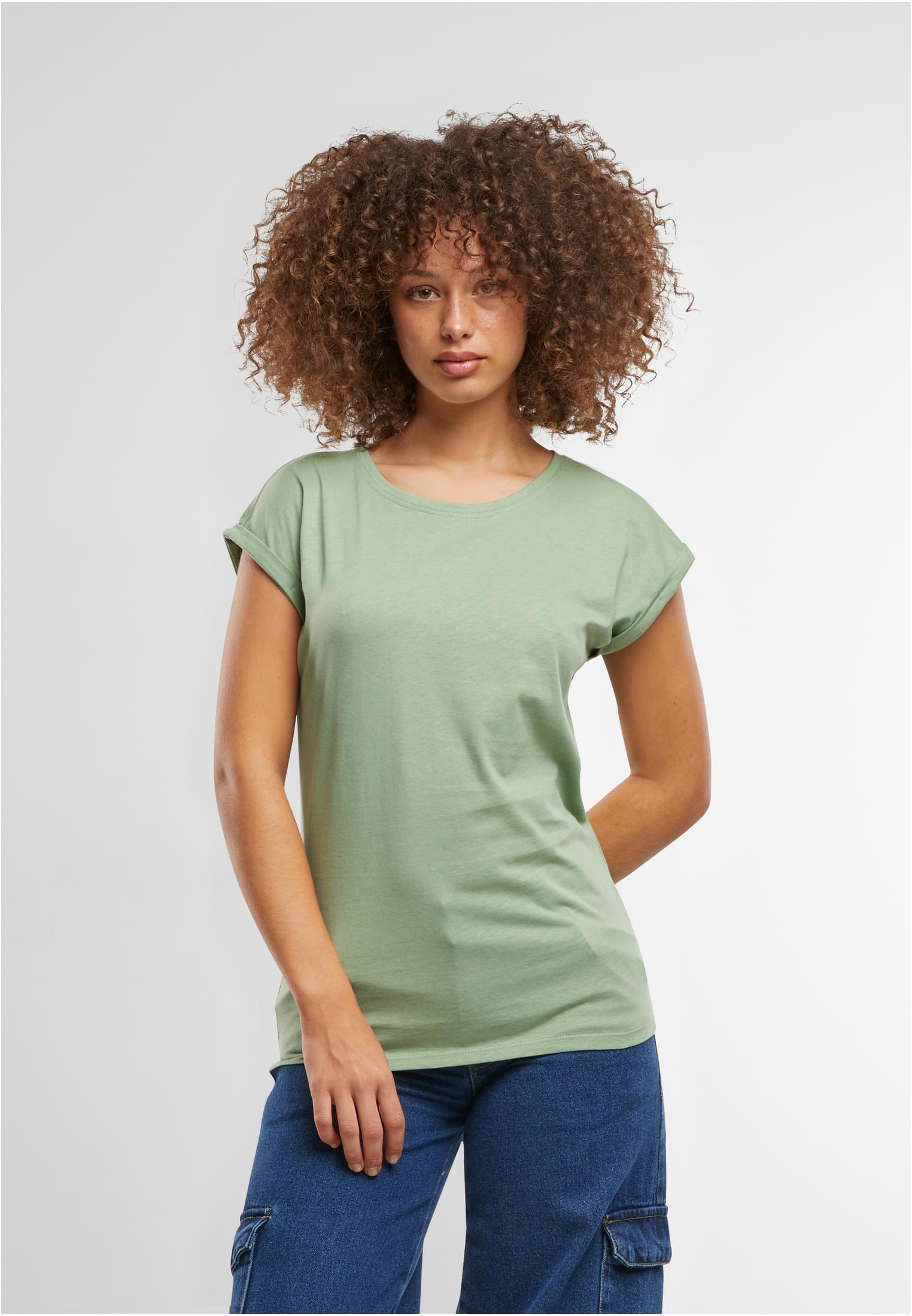 Build Your Brand BY021 Ladies´ Extended Shoulder Tee