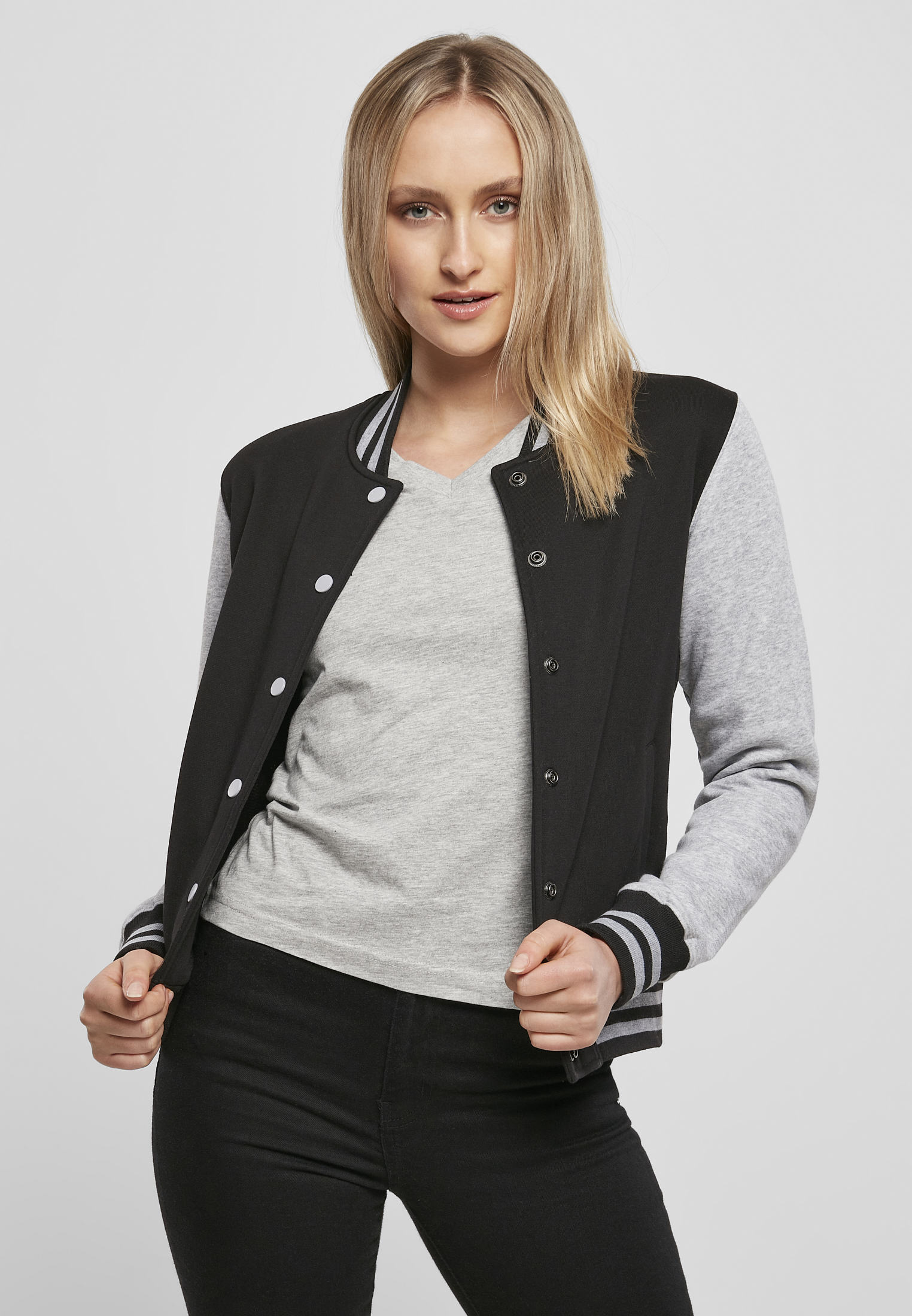 Build Your Brand BY027 Ladies´ Sweat College Jacket