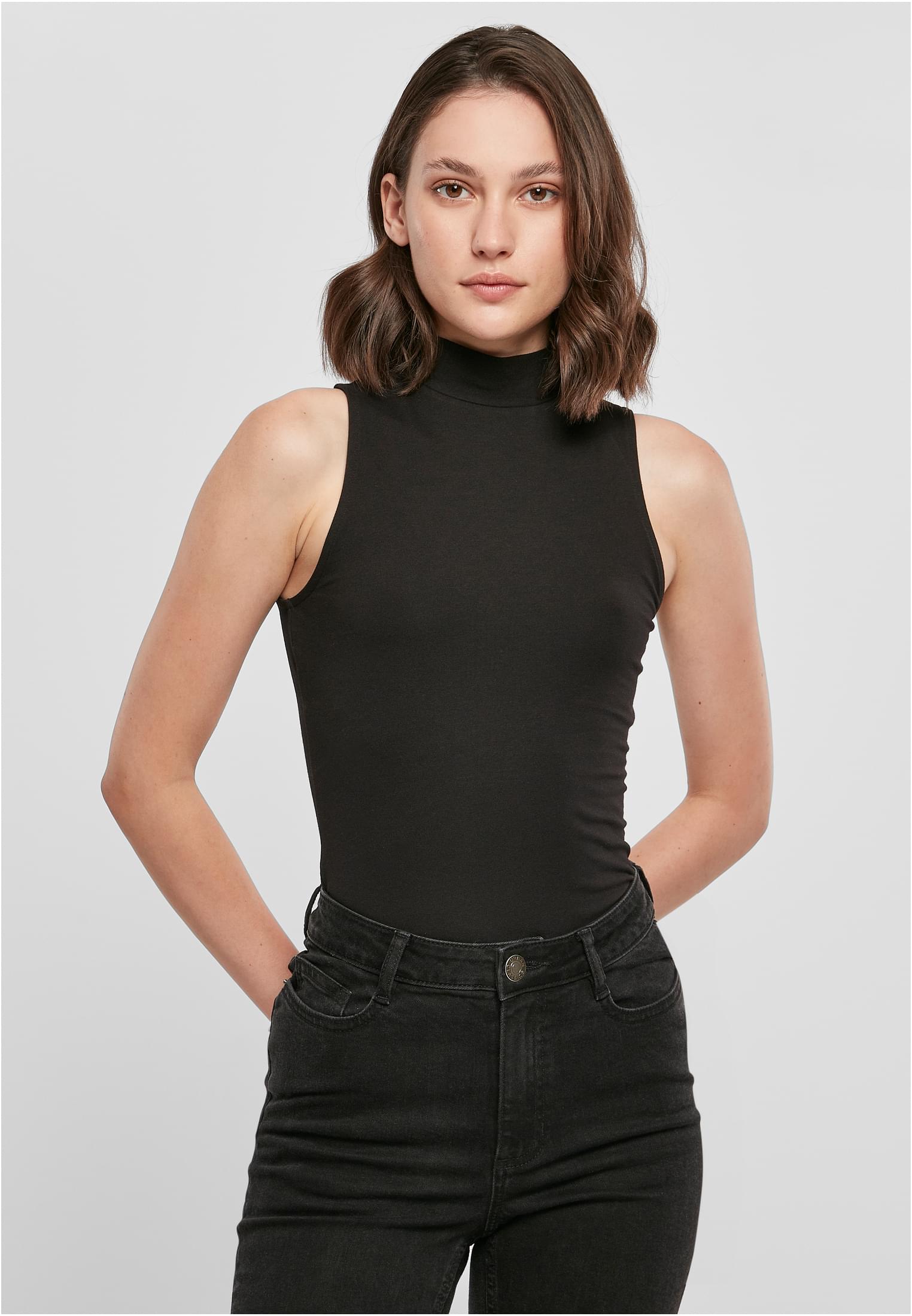 Build Your Brand BY235 Ladies Sleeveless Turtleneck Body