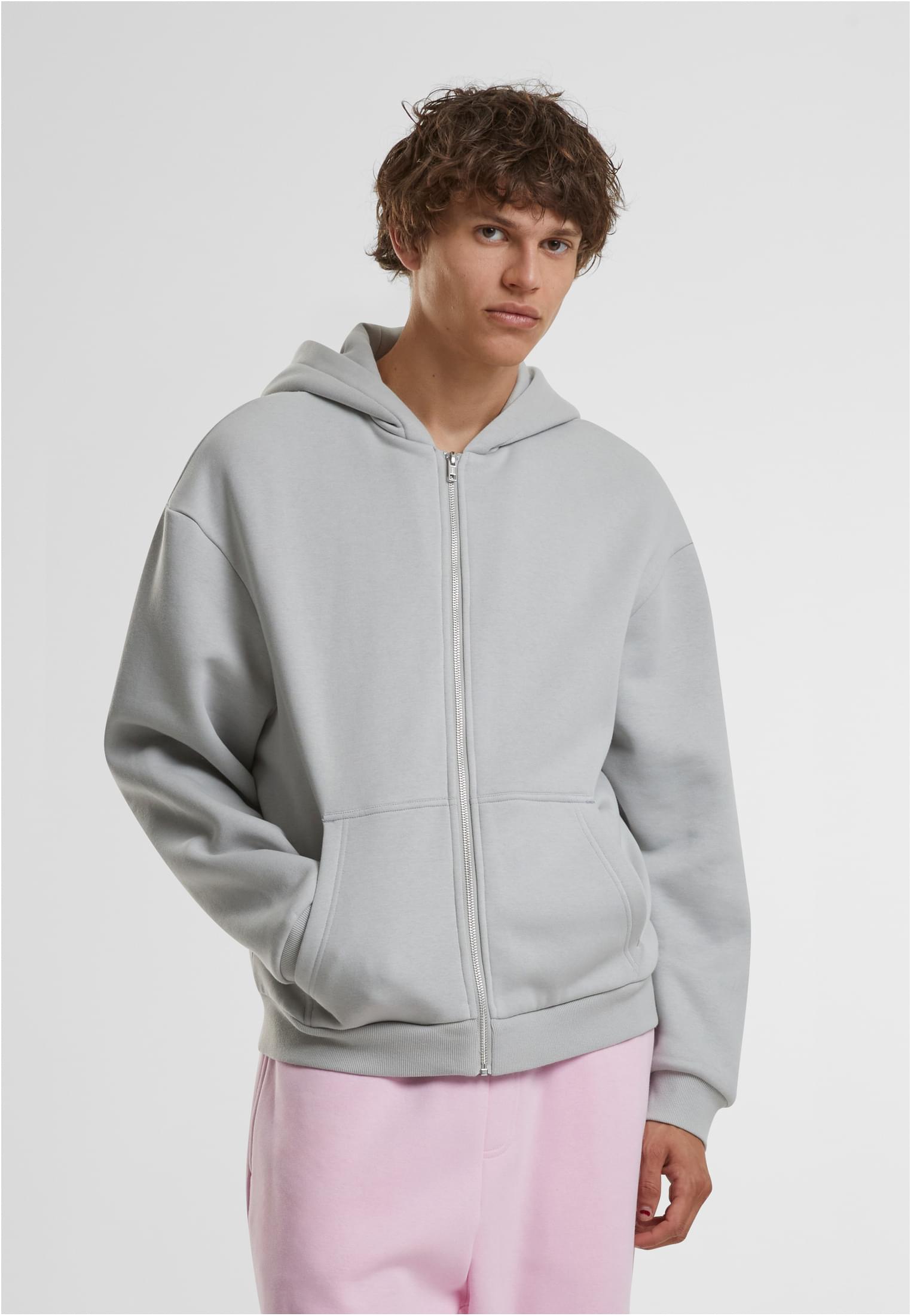 Build Your Brand BY285 Fluffy Zip Hoody