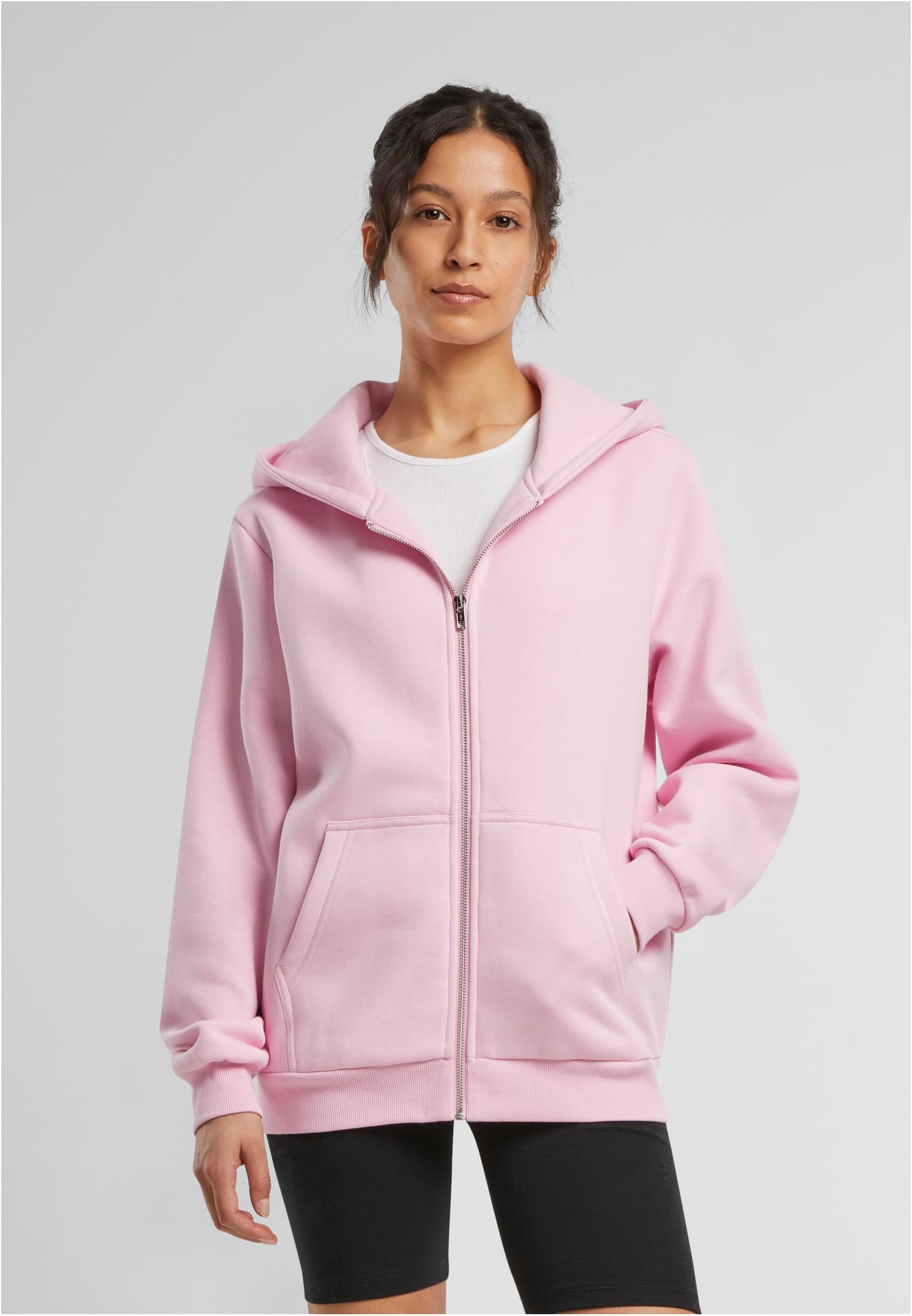 Build Your Brand BY290 Ladies Fluffy Zip Hoody