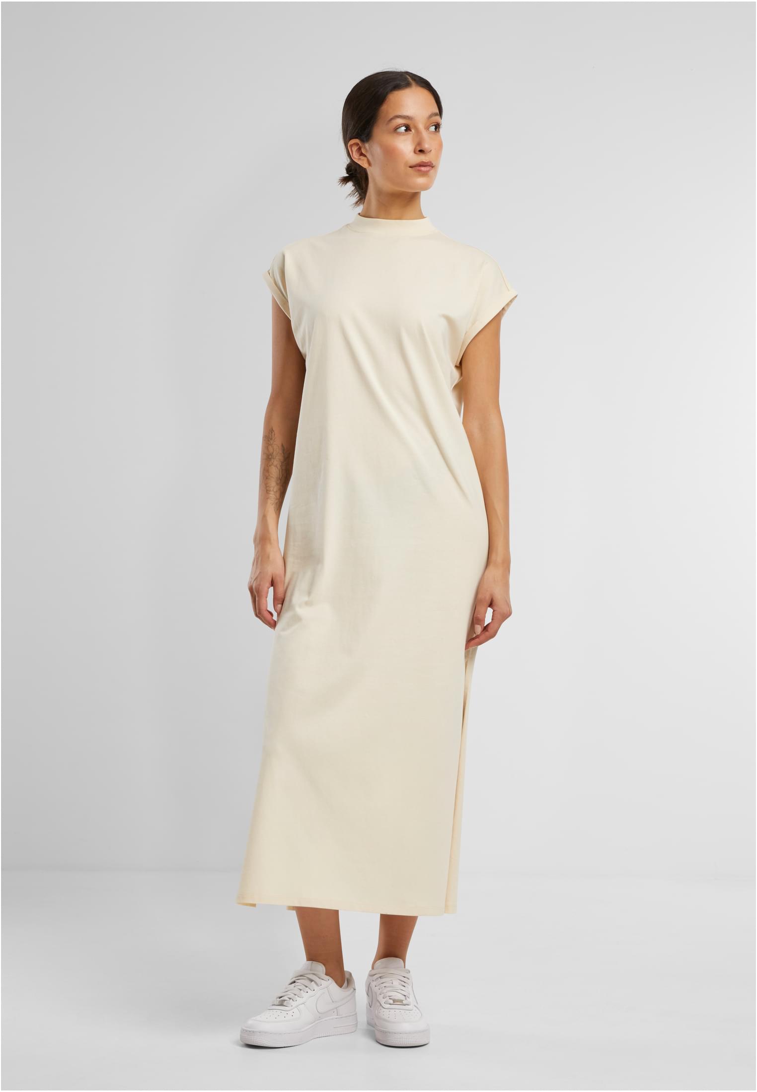 Build Your Brand BY302 Ladies Long Extended Shoulder Dress