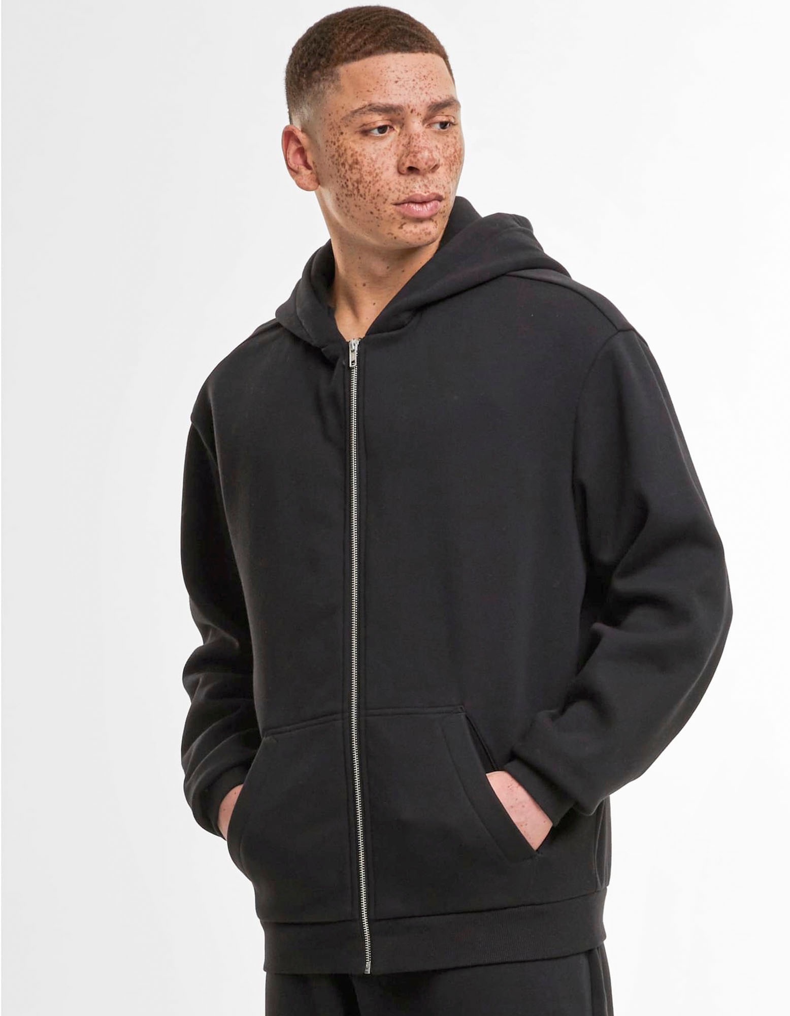 Build Your Brand BY443 Loose Fit Zip Hoody