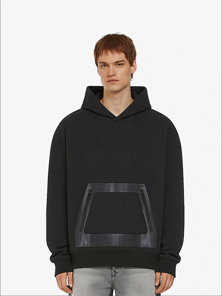 EarthPositive EP311 Leather Panel Hoodie