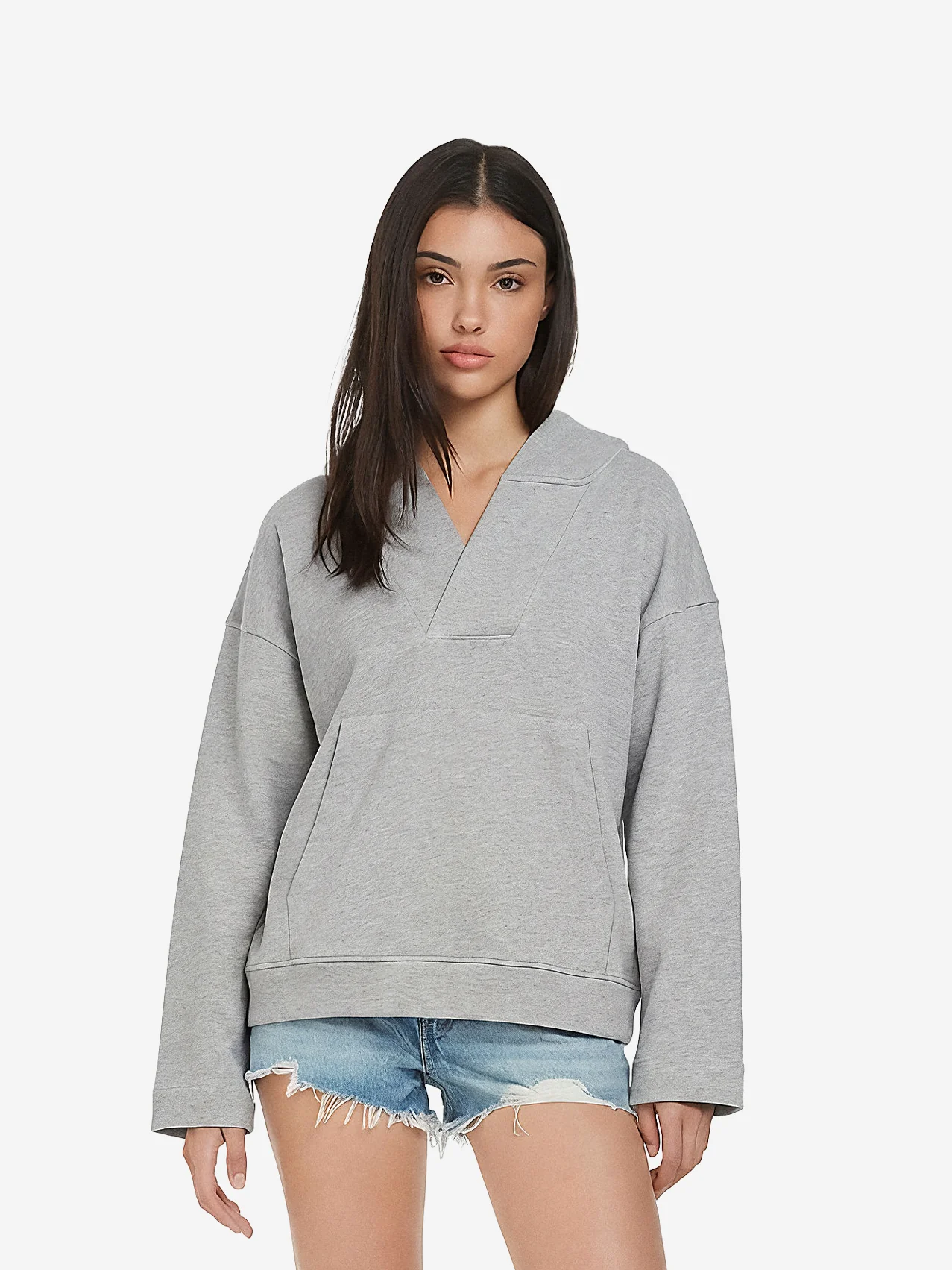 EarthPositive EP400 Women's V Neck Hoodie