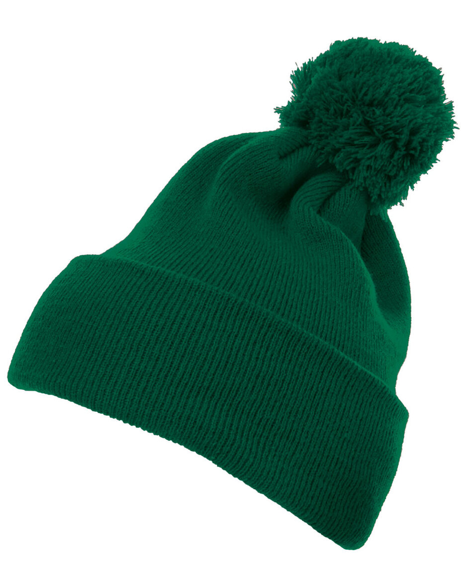 Flexfit 1501P Cuffed Pom Pom Knit Beanie