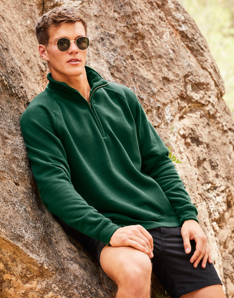 Fruit of the Loom 62-032-0 Premium Zip Neck Sweat