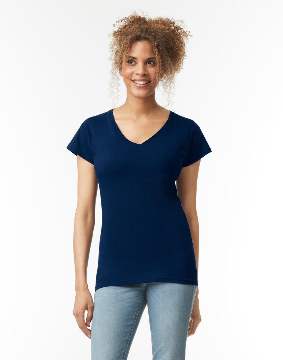 Gildan 64V00L Softstyle Women's V-Neck T-Shirt