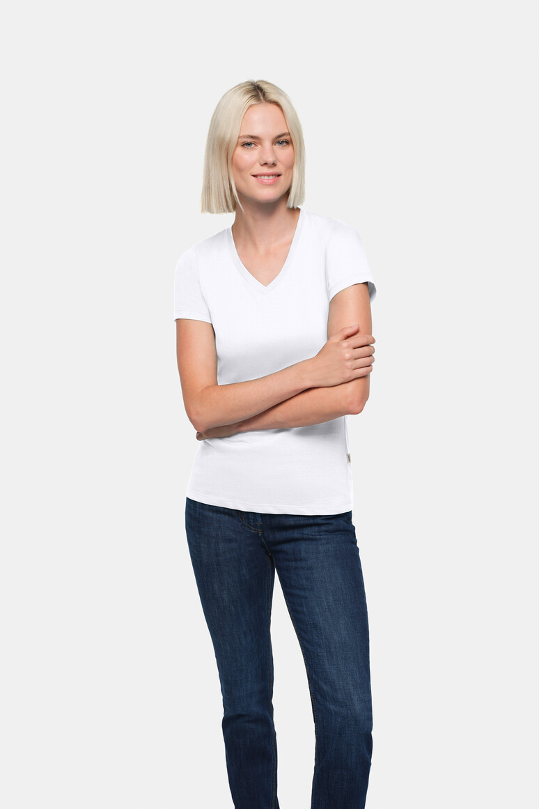HAKRO 0126 Damen V-Shirt Classic