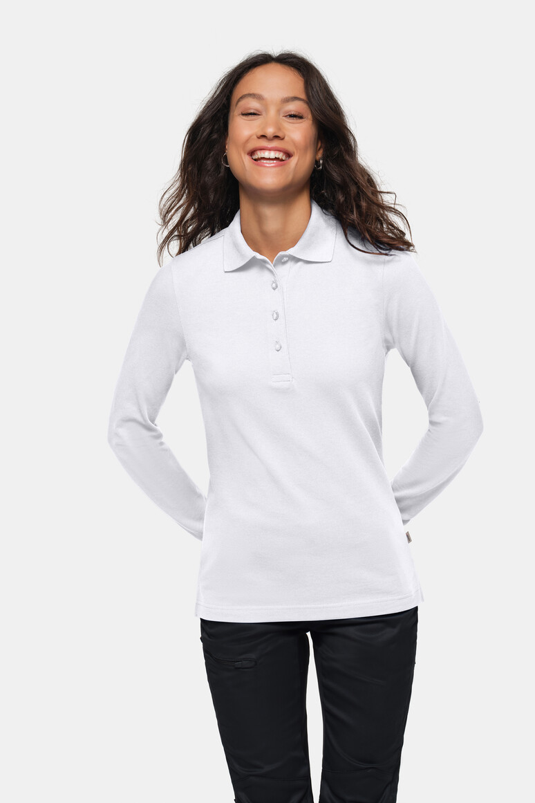 HAKRO 0215 Damen Longsleeve-Poloshirt MIKRALINAR®