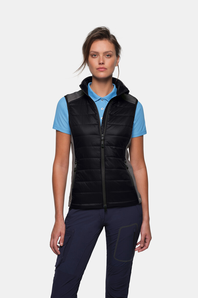 HAKRO 0264 Damen Hybridweste Contrast