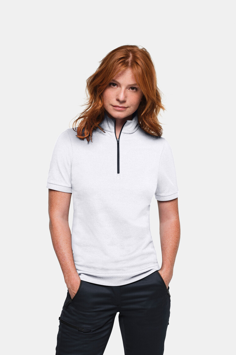 HAKRO 0334 Damen Zip-Shirt Piqué MIKRALINAR® ECO
