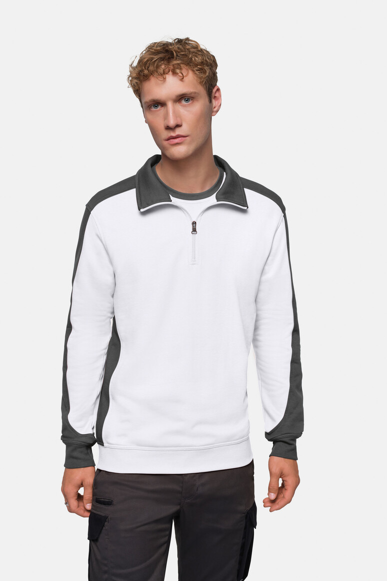 HAKRO 0476 Zip-Sweatshirt Contrast MIKRALINAR® bedrucken & beticken