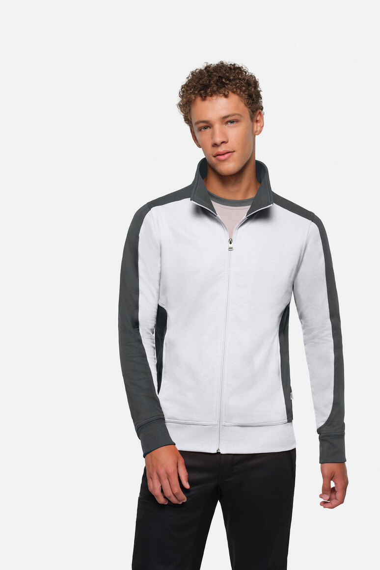 HAKRO 0477 Sweatjacke Contrast MIKRALINAR®