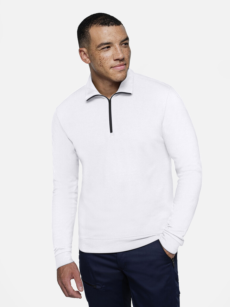 HAKRO 0535 Zip-Longsleeve Piqué MIKRALINAR® ECO