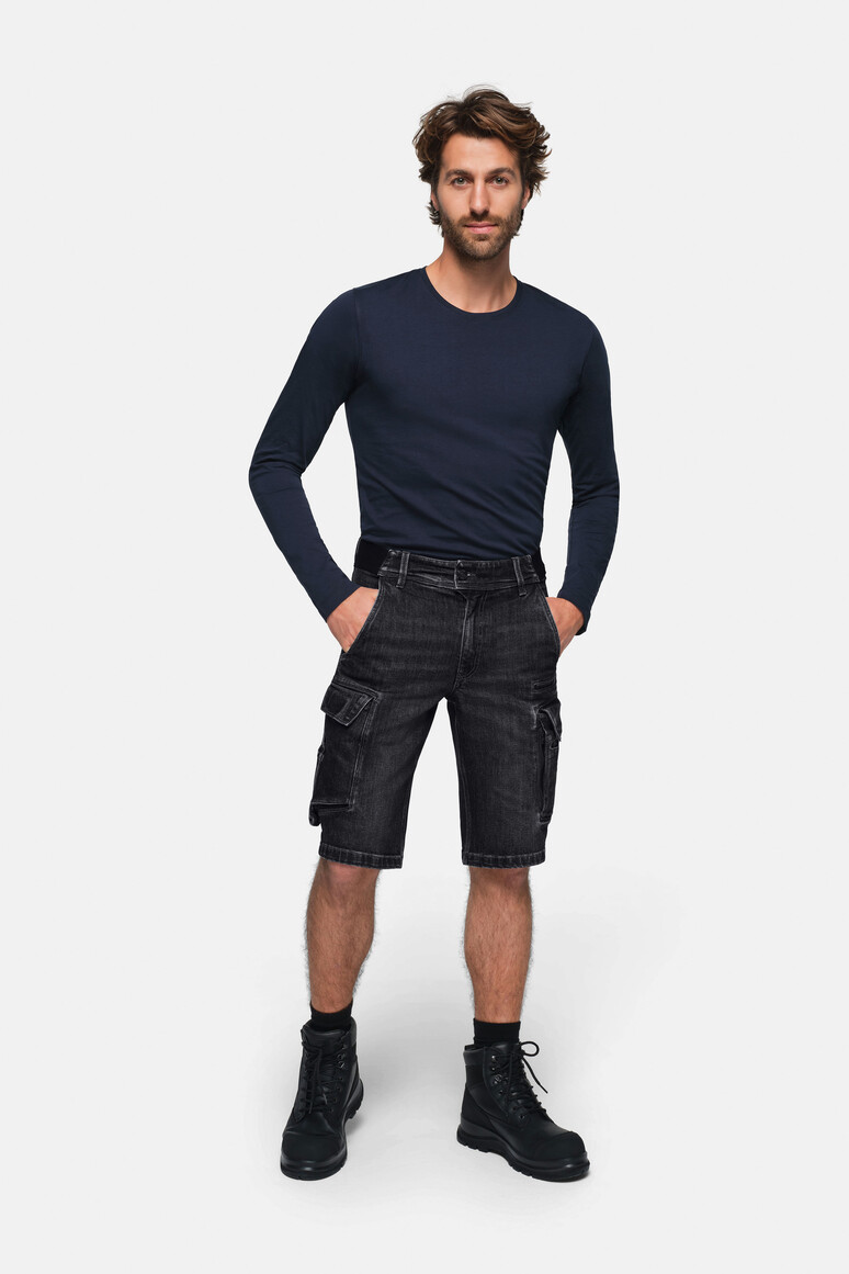 HAKRO 0736 Worker-Jeansshorts Dyneema® X-Stretch ECO
