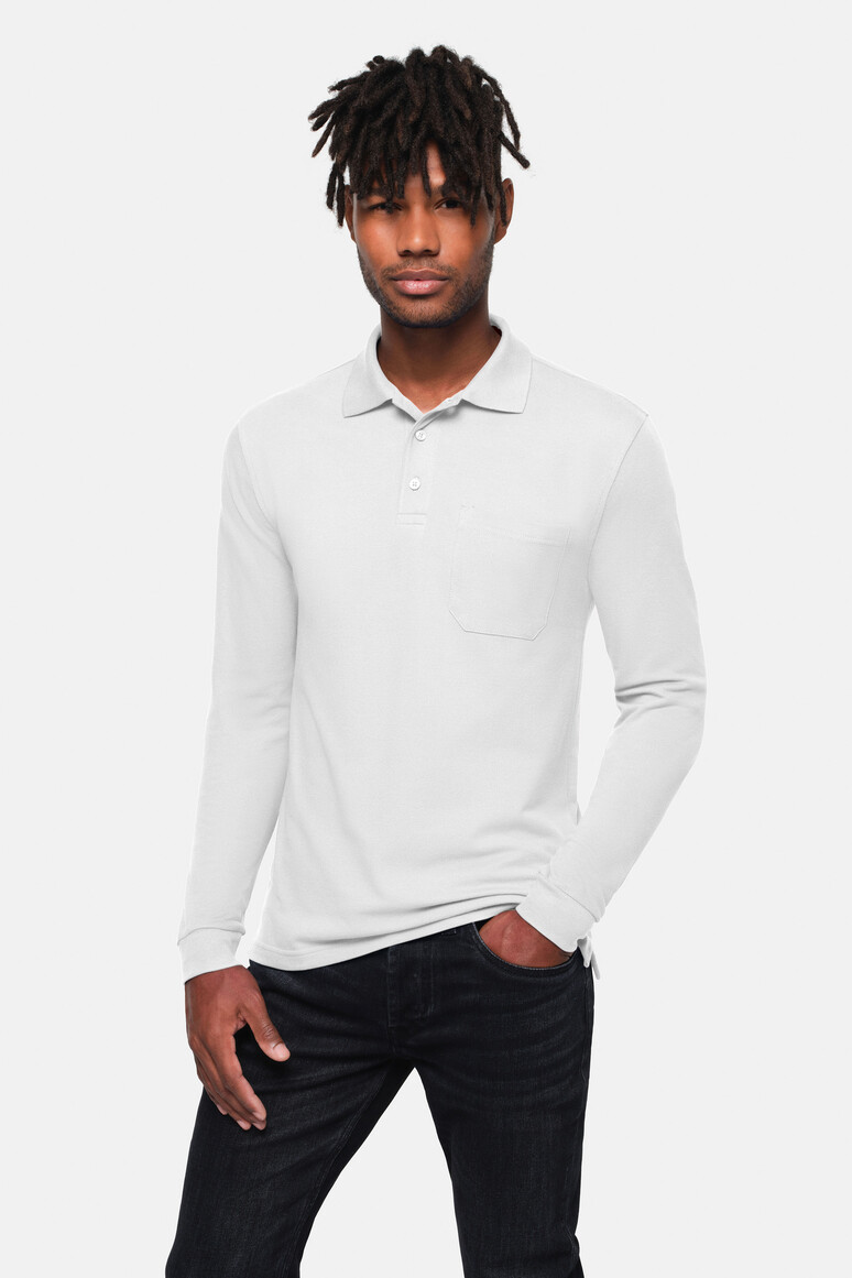 HAKRO 0817 Pocket-Longsleeve-Polo MIKRALINAR® ECO