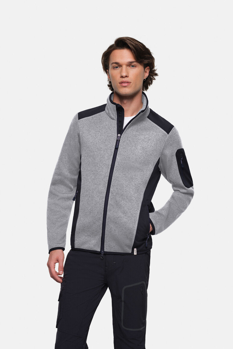 HAKRO 0836 Strickfleecejacke besticken