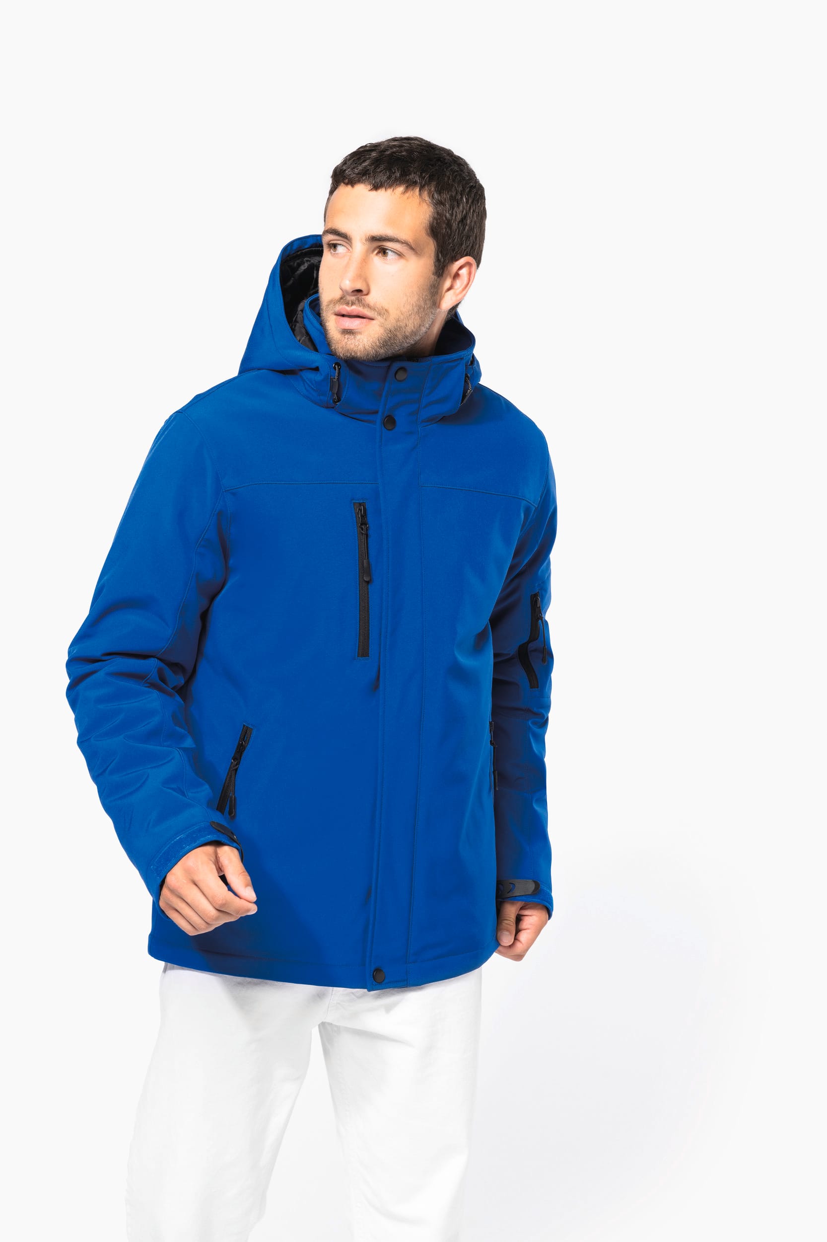 Kariban K650 Herrenparka Softshell wattiert mit Kapuze besticken lassen