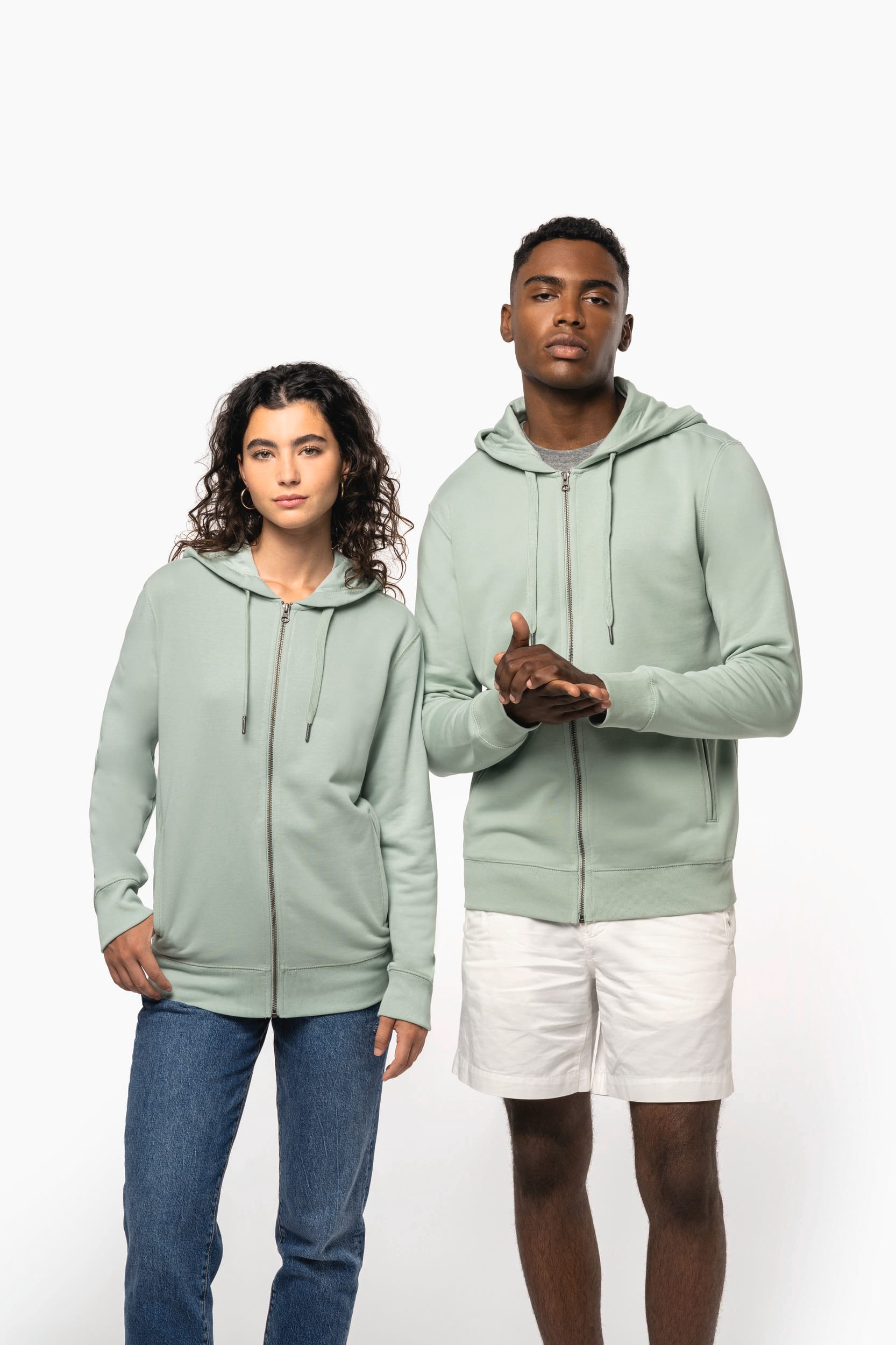 Kariban K4008 Umweltfreundliches Unisex-Kapuzensweatshirt mit Reißverschluss besticken und bedrucken lassen