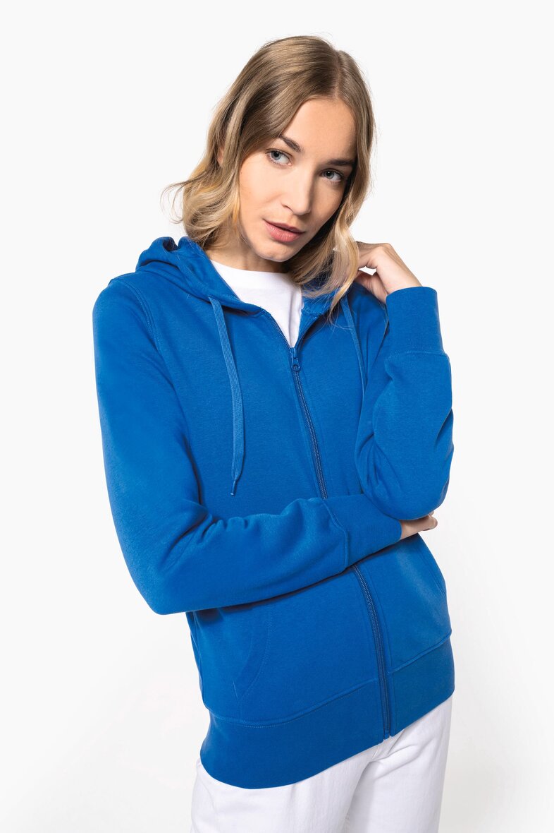 Kariban K4031 Umweltfreundliches Kapuzensweatshirt mit Reißverschluss Damen