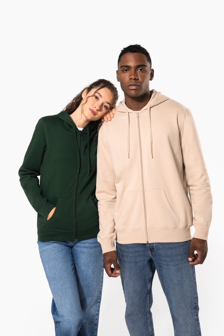 Kariban K4042 Recyceltes Unisex-Sweatshirt mit Reißverschluss und Kapuze